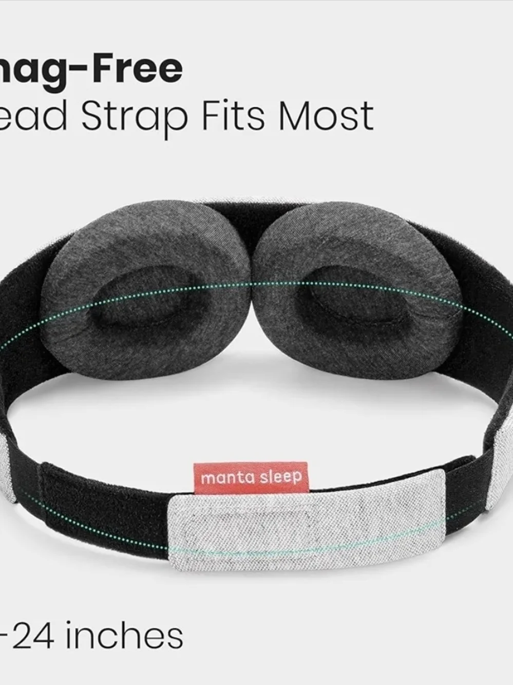 Gray Contoured Sleep Mask with Foam Ear Cushions - Women Accessories Face Mask